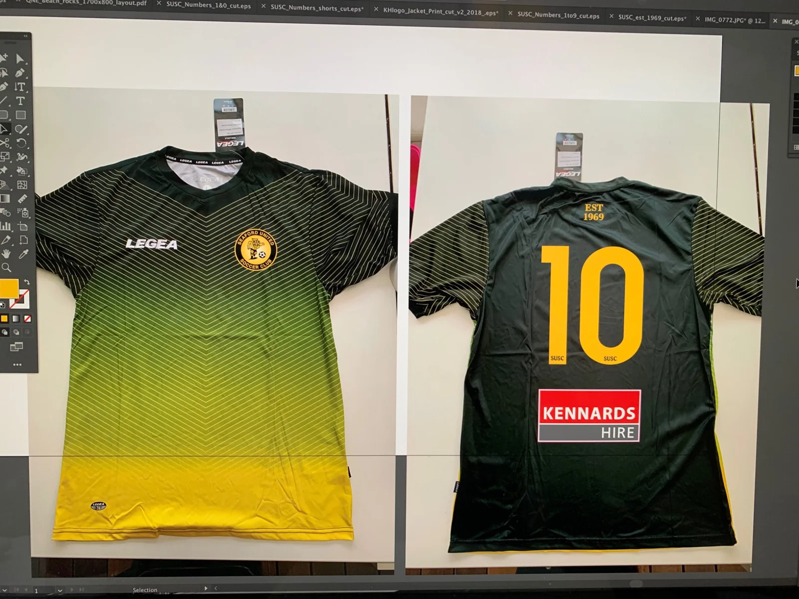 RADesignz project: Framed team shirts
