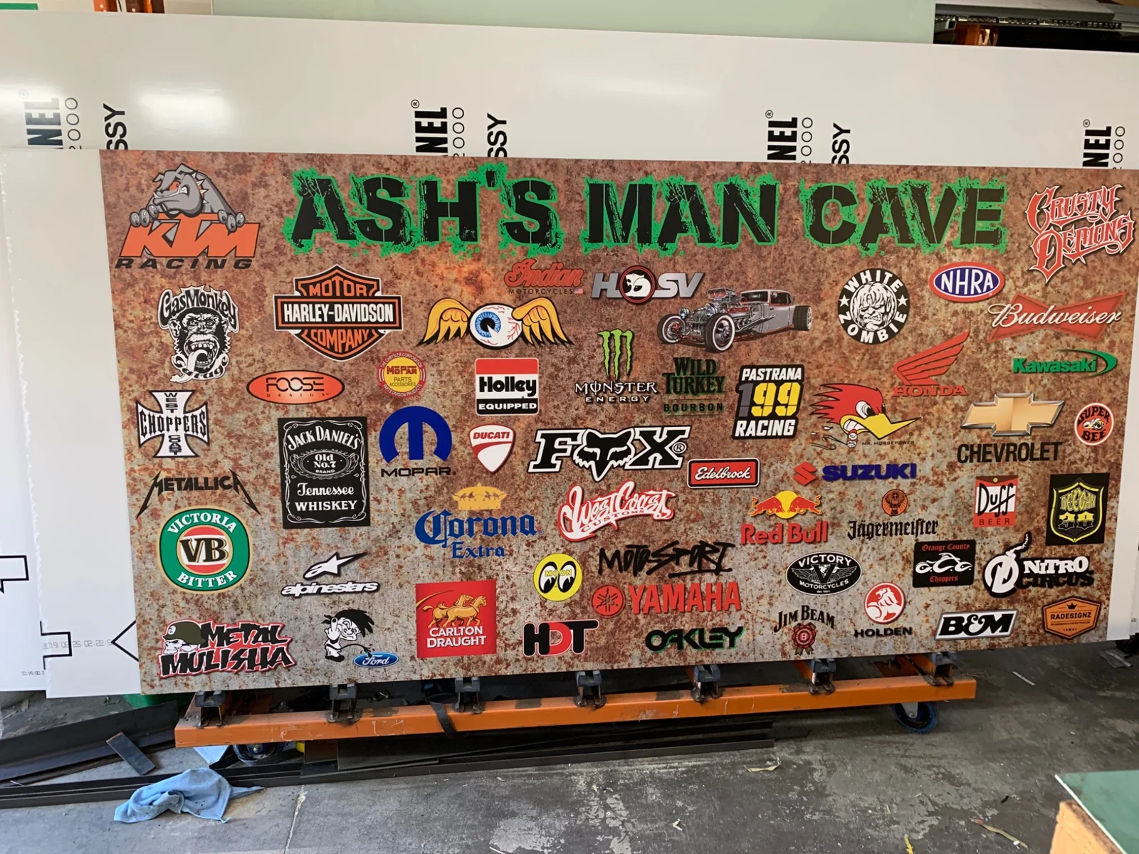 RADesignz project: Custom man cave artwork