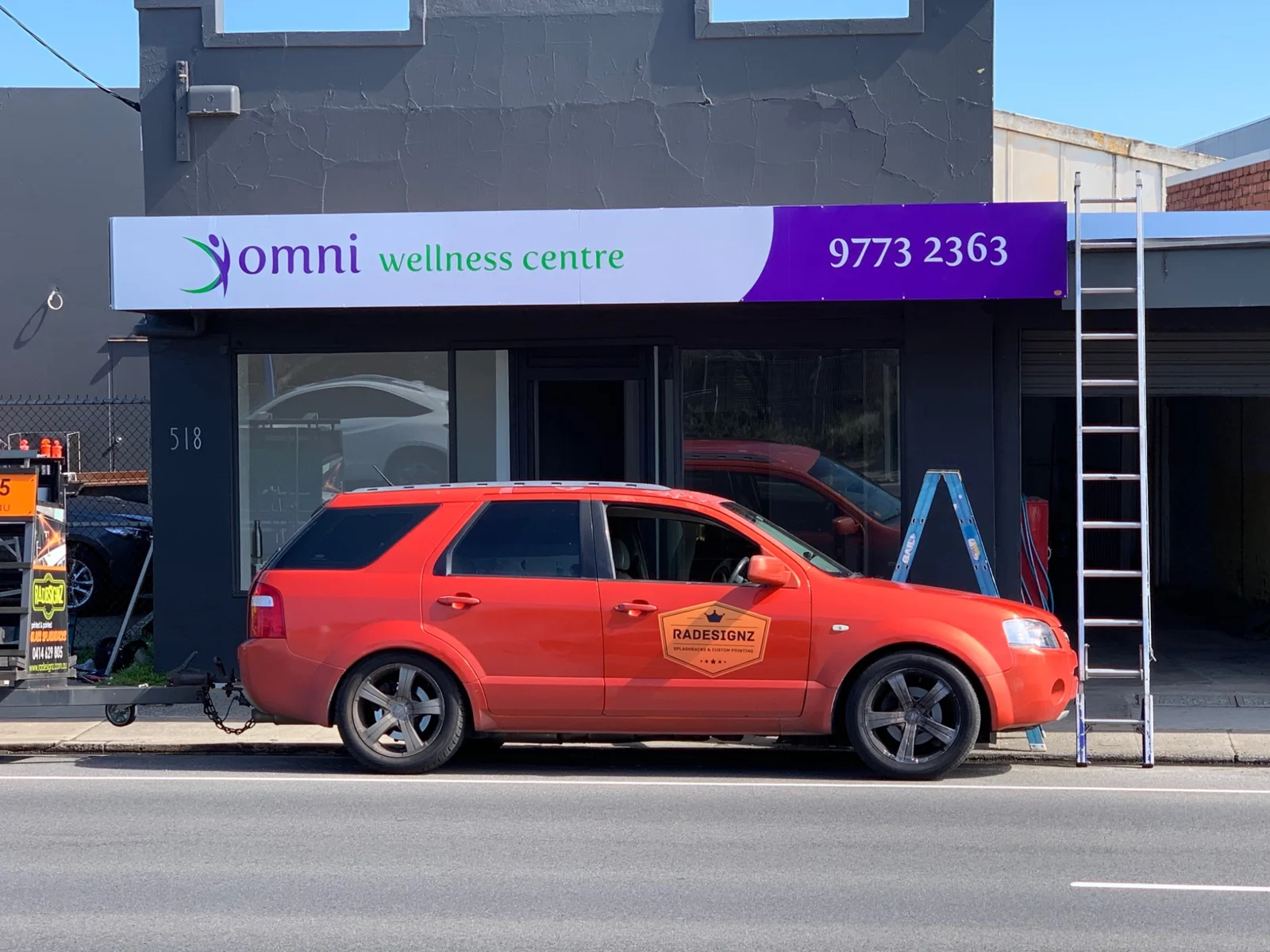 RADesignz project: Wellness centre shopfront sign