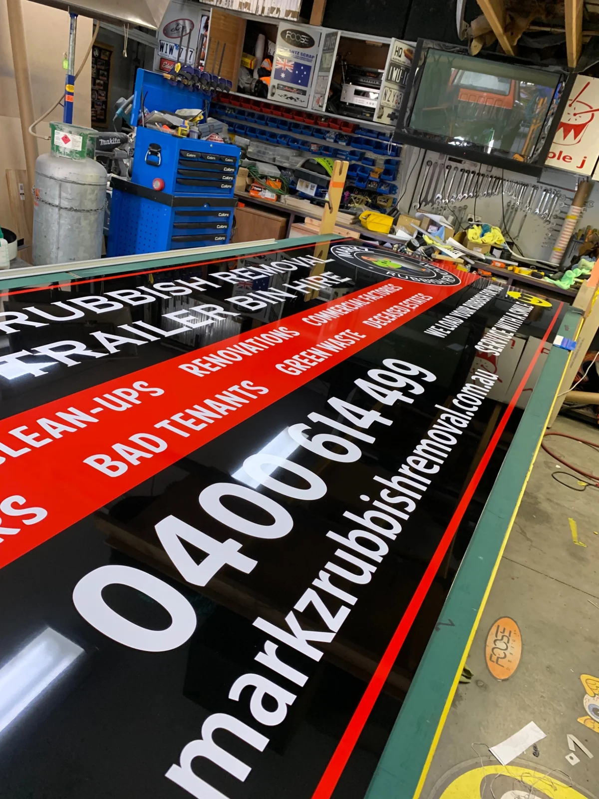 RADesignz project: Sign panels ready to fit