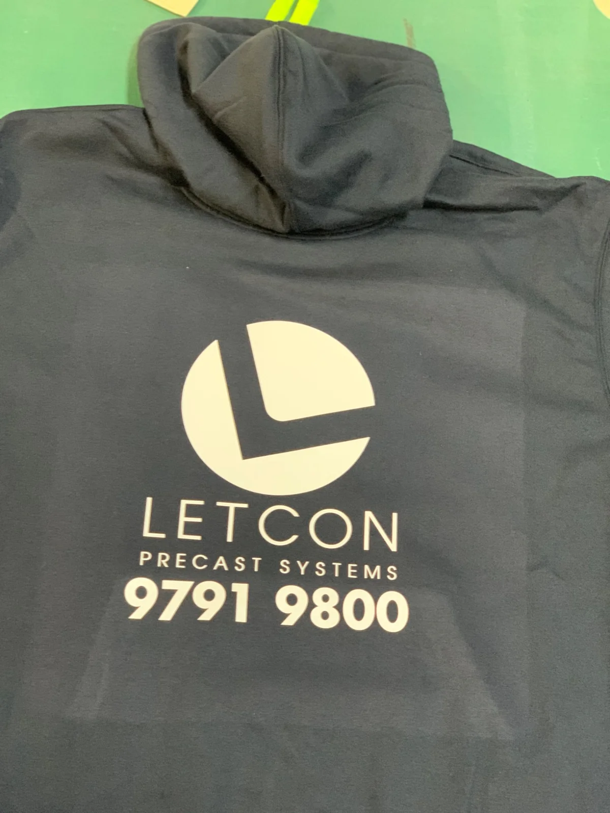RADesignz project: Printed work hoodie — back