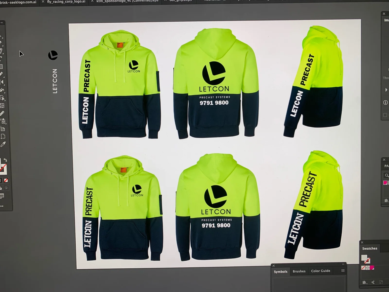 RADesignz project: Workwear artwork layouts