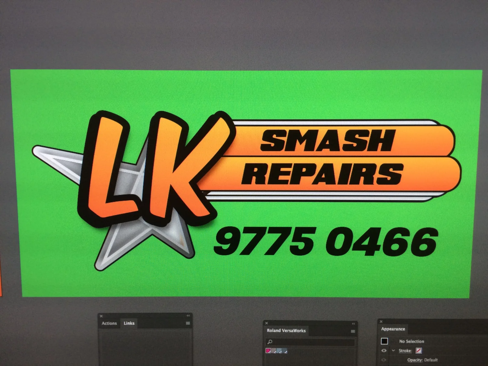RADesignz project: Business sign artwork