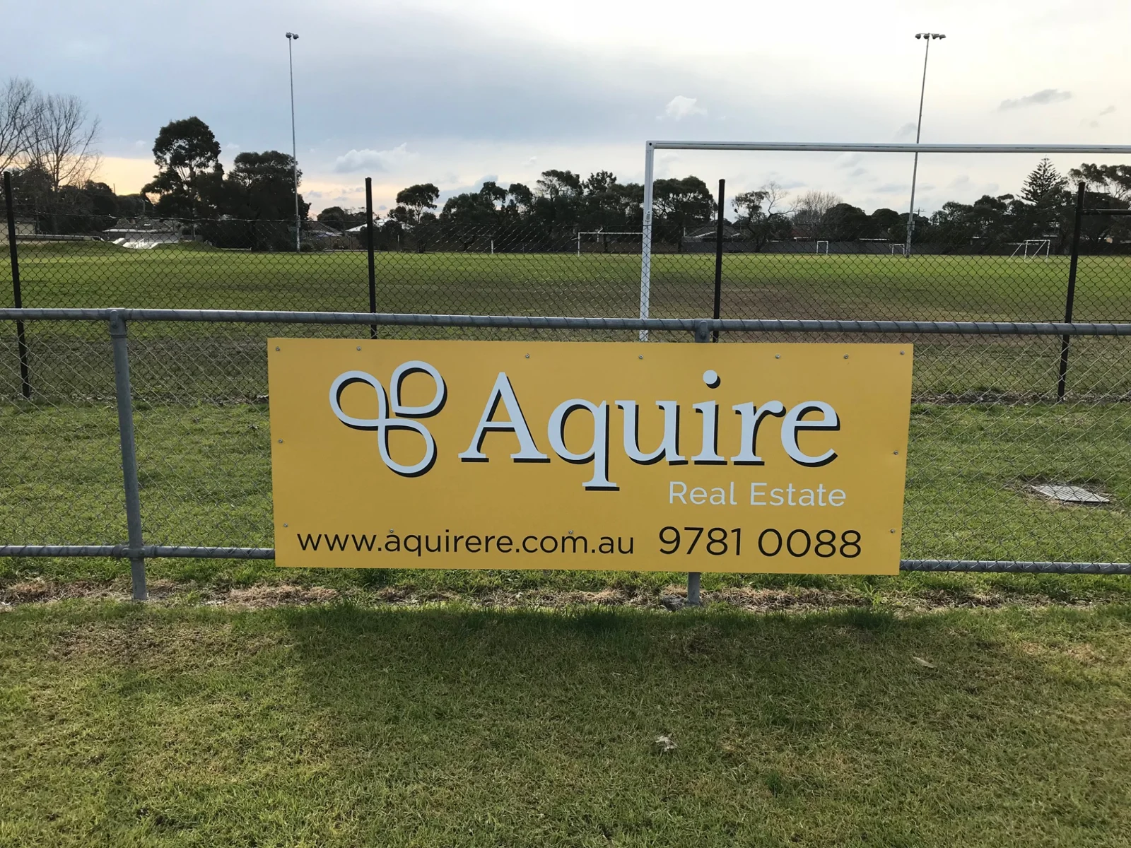 RADesignz project: Sponsor fence sign