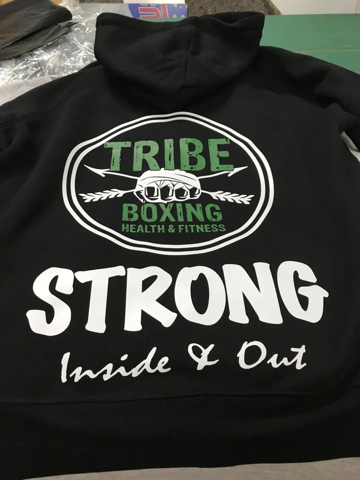 RADesignz project: Printed boxing hoodie