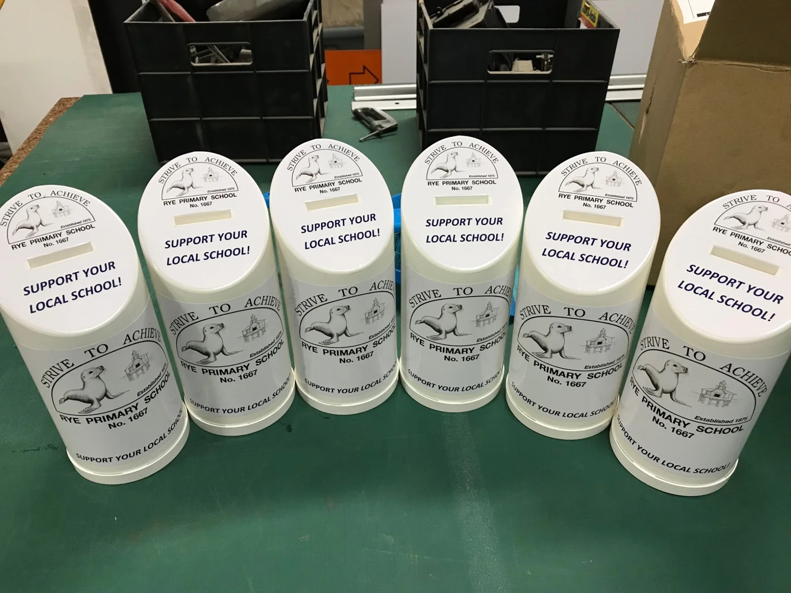 RADesignz project: Custom white stubby holders