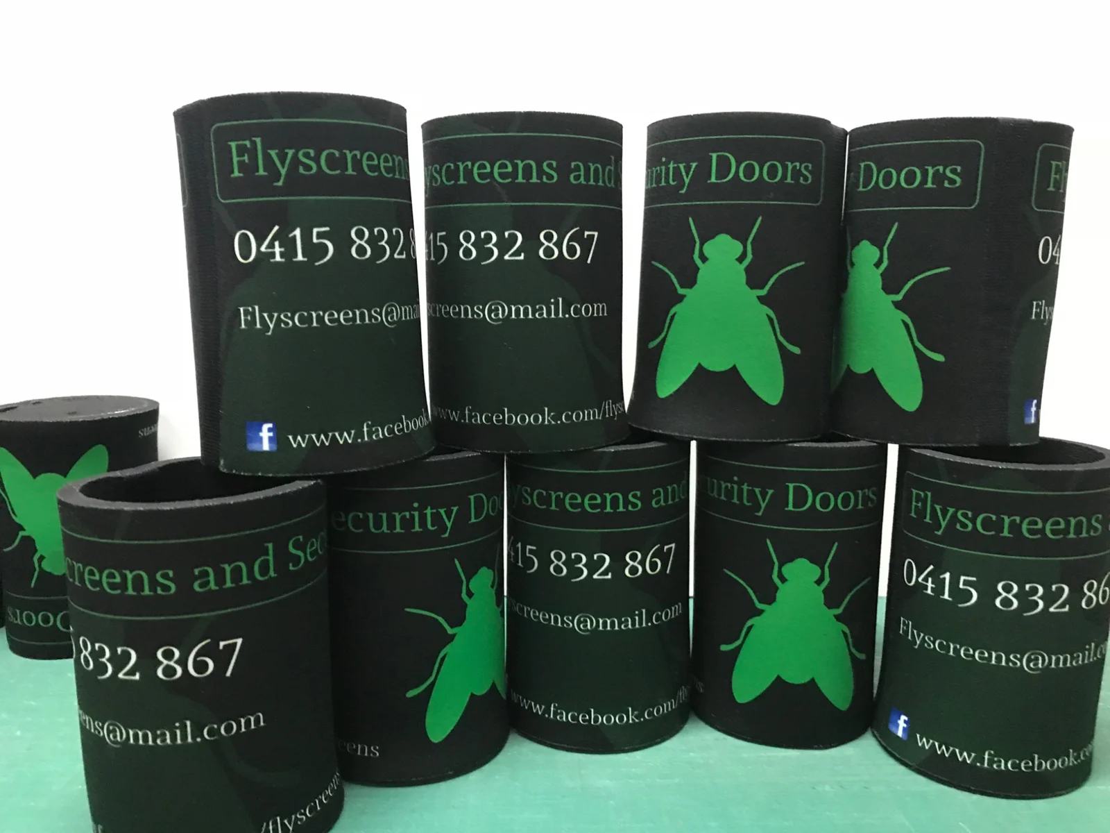 RADesignz project: Printed business stubby holders